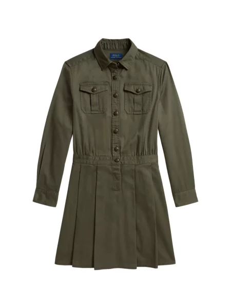 Sukienka dziecięca Polo Ralph Lauren zielona