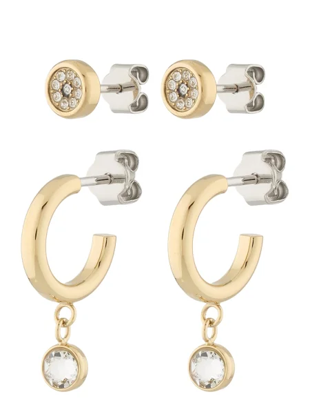 TOMMY HILFIGER Cercei / argintiu / transparent auriu