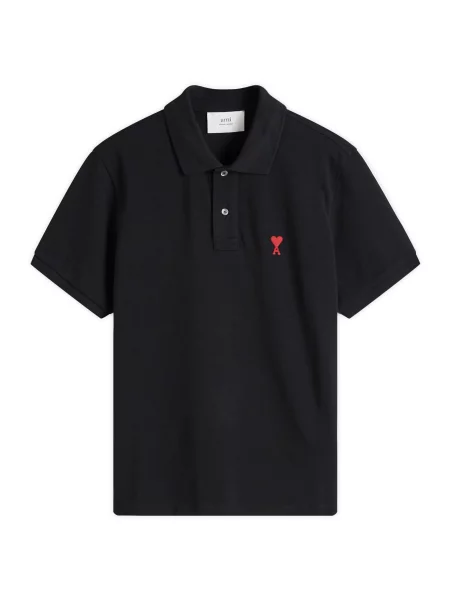 Koszulka polo Ami Paris czarna