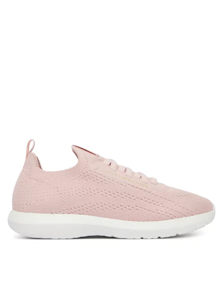 Superge Tommy Hilfiger Th Knit Extralight Runner Svetlo bež