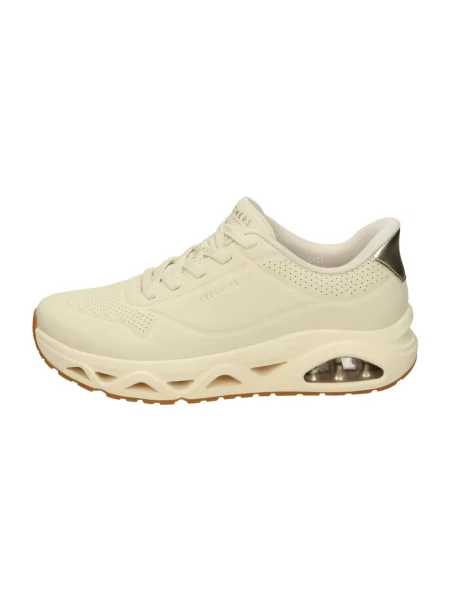 Sneakersy Skechers skórzane beżowe