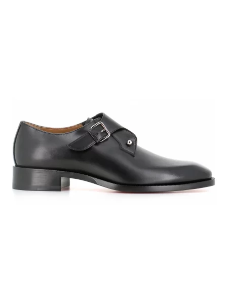 Lakierowane półbuty Christian Louboutin skórzane czarne