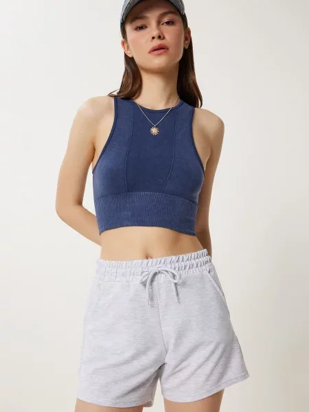 Happiness İstanbul Pantaloni deschis gri