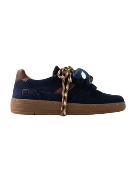 Sneakersy D.a.t.e. skórzane niebieskie