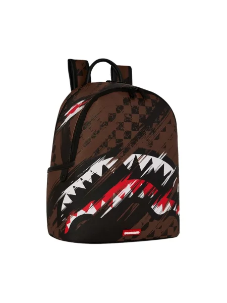 Sprayground plecak miejski damski z imitacji skóry brązowy
