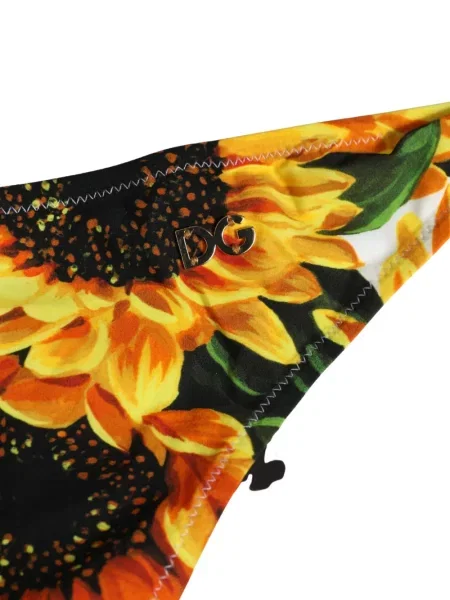 Bikiny Dolce & Gabbana s potiskem s vázáním bílé