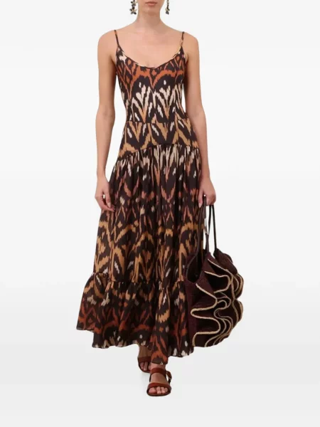 Fusta maxi Zimmermann cu imagine negru