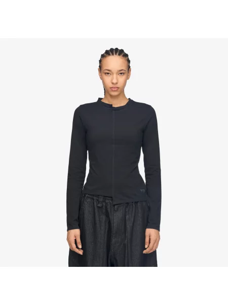 Tricou Fitted Long Sleeve Tee Black L negru