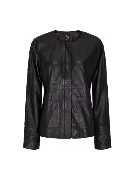 Kurtka skórzana Btfcph czarna