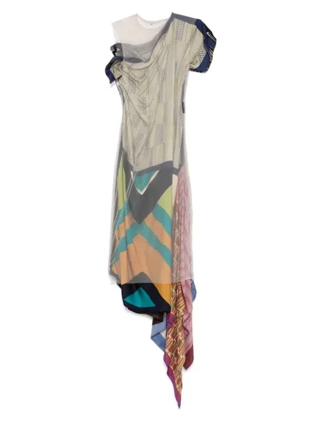 Rochie midi Marine Serre de mătase până la genunchi de costum