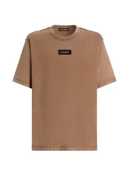 Tricou Dolce & Gabbana cu imagine maro