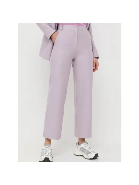 Krótkie spodnie Max Mara fioletowe