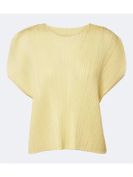 Top Pleats Please Issey Miyake galben