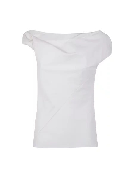 Udrapować koszulka Entire Studios asymetryczna biała