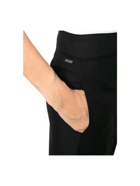 Spodnie Hugo Boss z wysoką talią wełniane czarne