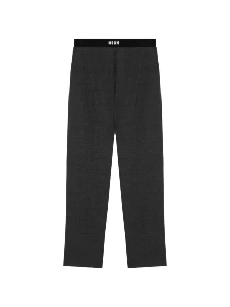Pantaloni Msgm cu autograf gri