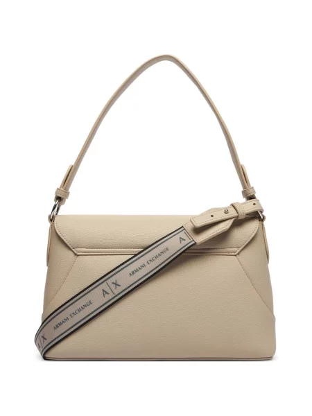 Armani Exchange crossbody kabelka dámska z imitácie kože béžová