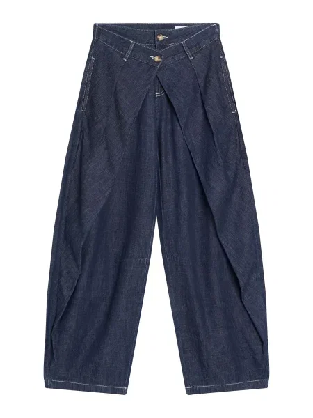 Bershka Elegantne kavbojke temno modra