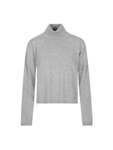 Sweter z golfem Woolrich szary