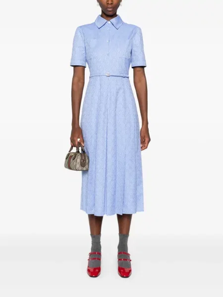 Μίντι φόρεμα Gucci με σχέδιο μπλε