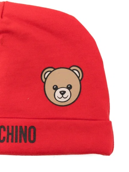 Czapka dziecięca Moschino czerwona