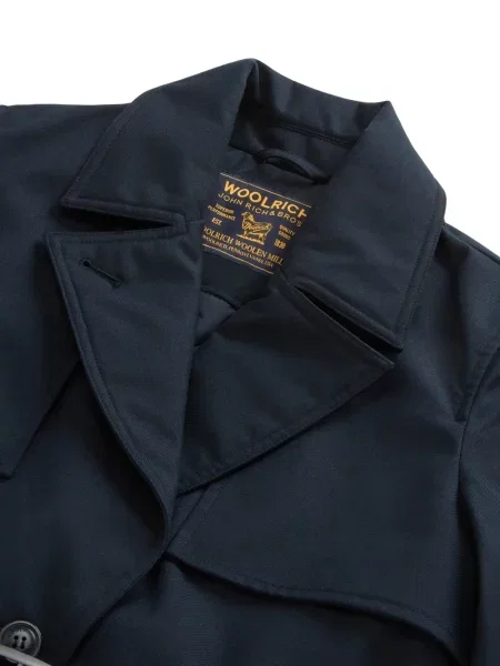 Cu centură geacă parka Woolrich albastru