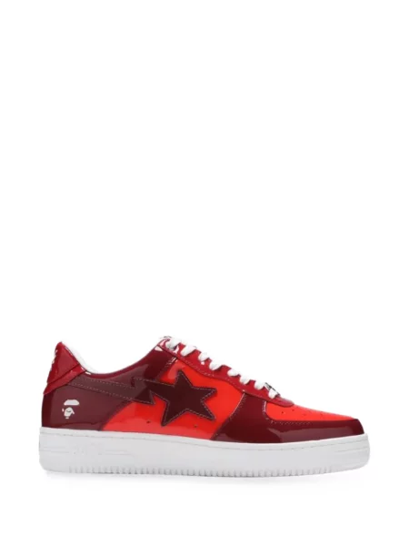 Sneakerși A Bathing Ape® din piele roșu