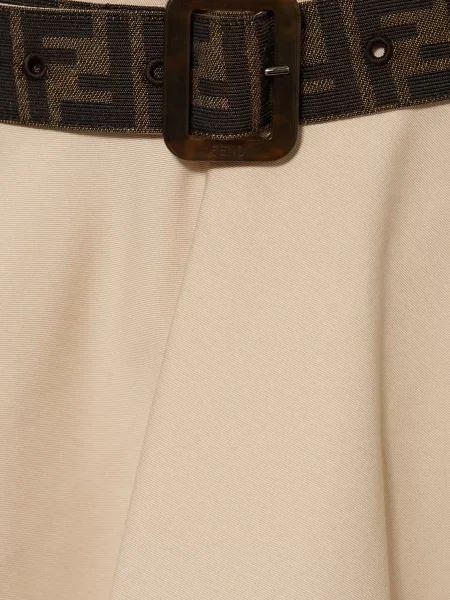 Fendi Spódnica Kopertowa beige beżowa