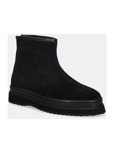 Buty do kostki Gant skórzane czarne