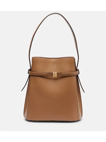 Geantă bucket Toteme din piele maro