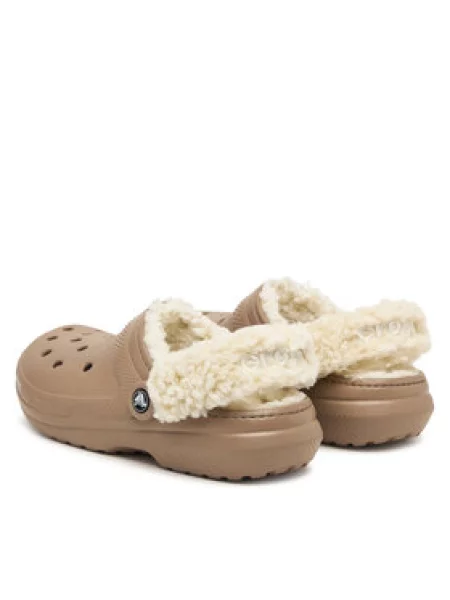 Crocs Šľapky Classic Lined Clog béžová