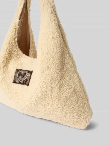 Torba shopper z naszywką z motywem model Zabaione biała