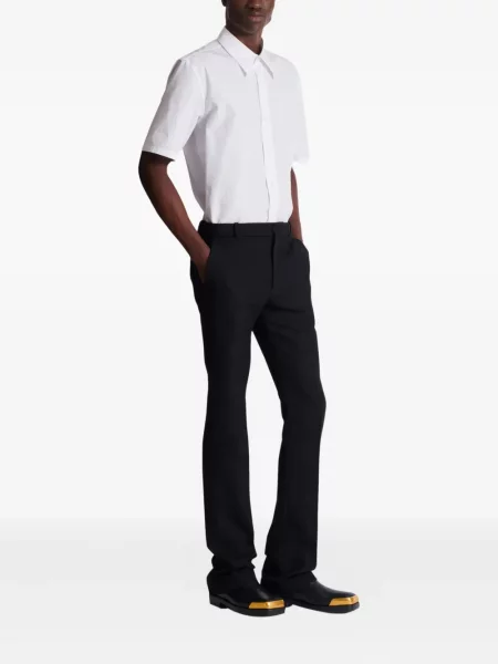 Pantaloni Balmain de lână negru