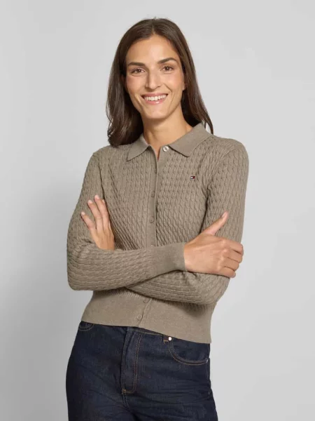 Kurtka z dzianiny o kroju regular fit z mieszanki bawełny Tommy Hilfiger
