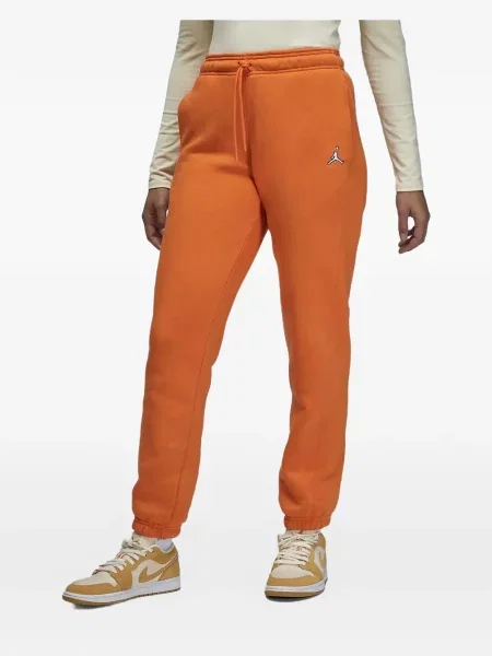 Pantaloni Jordan din fleece cu autograf portocaliu