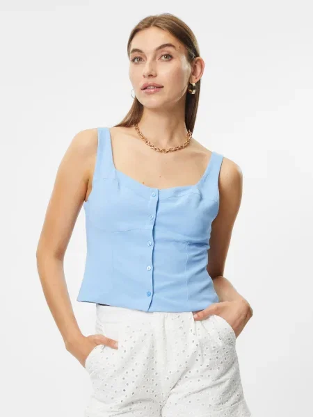 Abercrombie & Fitch Top világoskék
