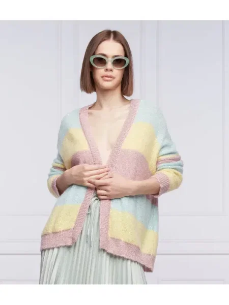 Liu Jo Cardigan APERTA | Relaxed fit cu adaos de lână