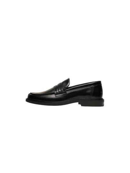 Filling Pieces mokasyny skórzane Loafer Polido Minimum czarne