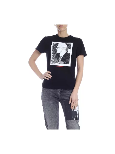 Koszulka Karl Lagerfeld czarna