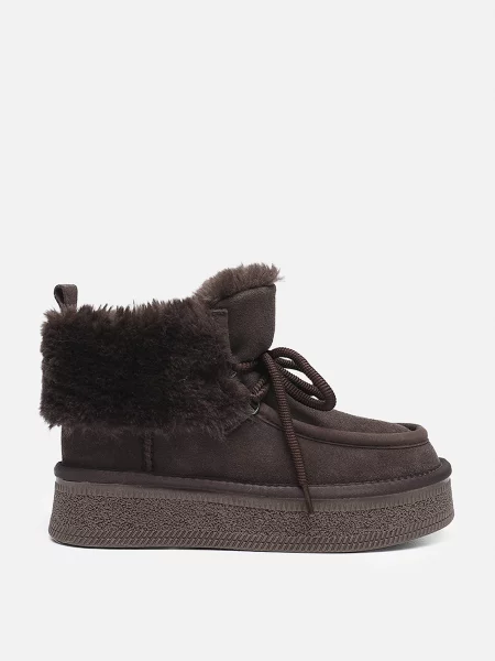 Замшеві Чоботи YUKI коричневий
