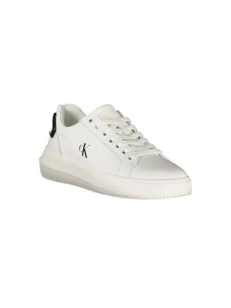Sneakersy Calvin Klein skórzane eleganckie chunky białe
