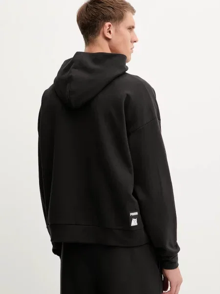 Puma melegítőfelső PUMA x RIPNDIP nyomott mintás kapucnis fekete