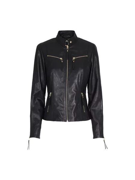 Kurtka skórzana Btfcph biker czarna