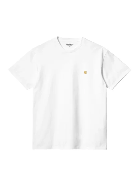 T-shirt z wyhaftowanym logo Carhartt Work In Progress biała