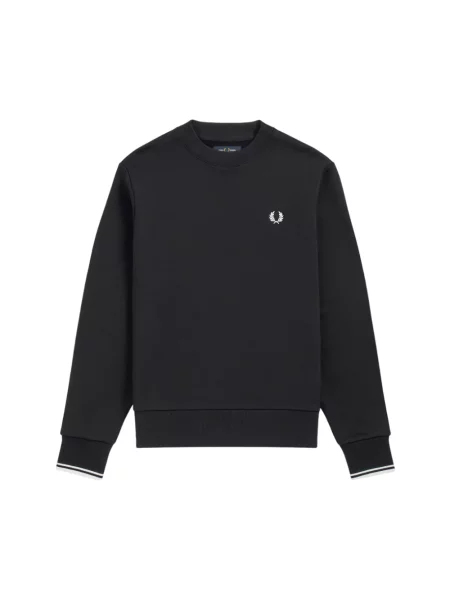 Bluza nierozpinana Fred Perry z okrągłym dekoltem niebieska