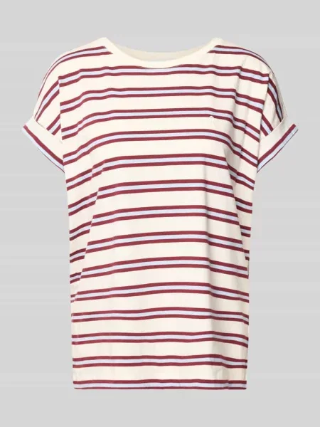 T-shirt o kroju loose fit z czystej bawełny model IDAARA' Armedangels biała
