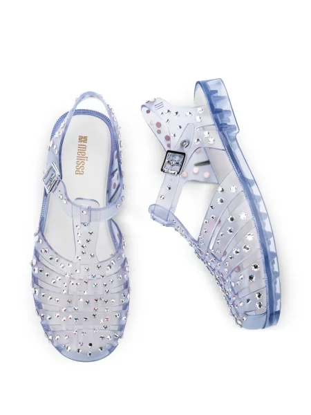 Sandale Melissa de cristal albastru