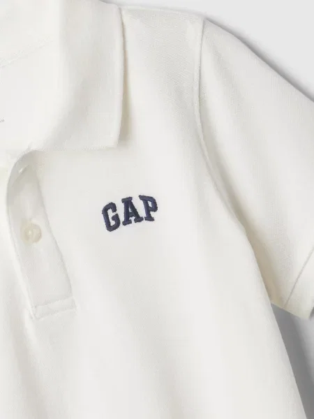 Поло тениска Gap сиво