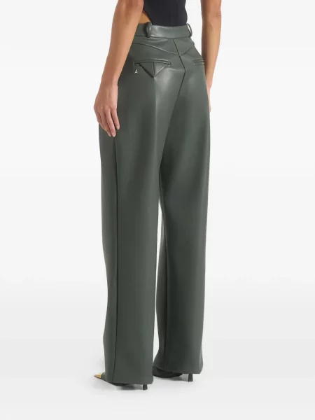 Cu centură pantaloni Manière De Voir verde