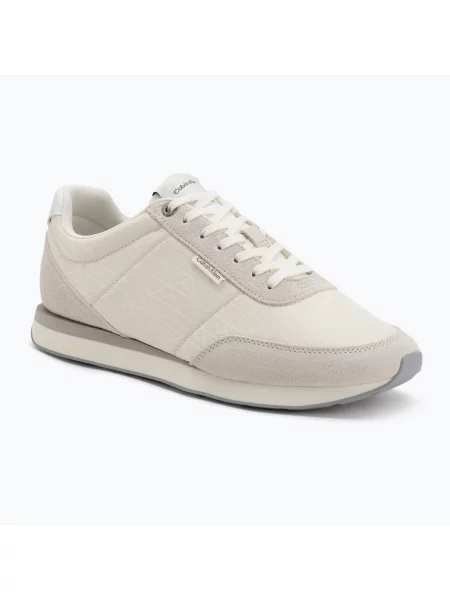 Sneakerși Calvin Klein retro alb